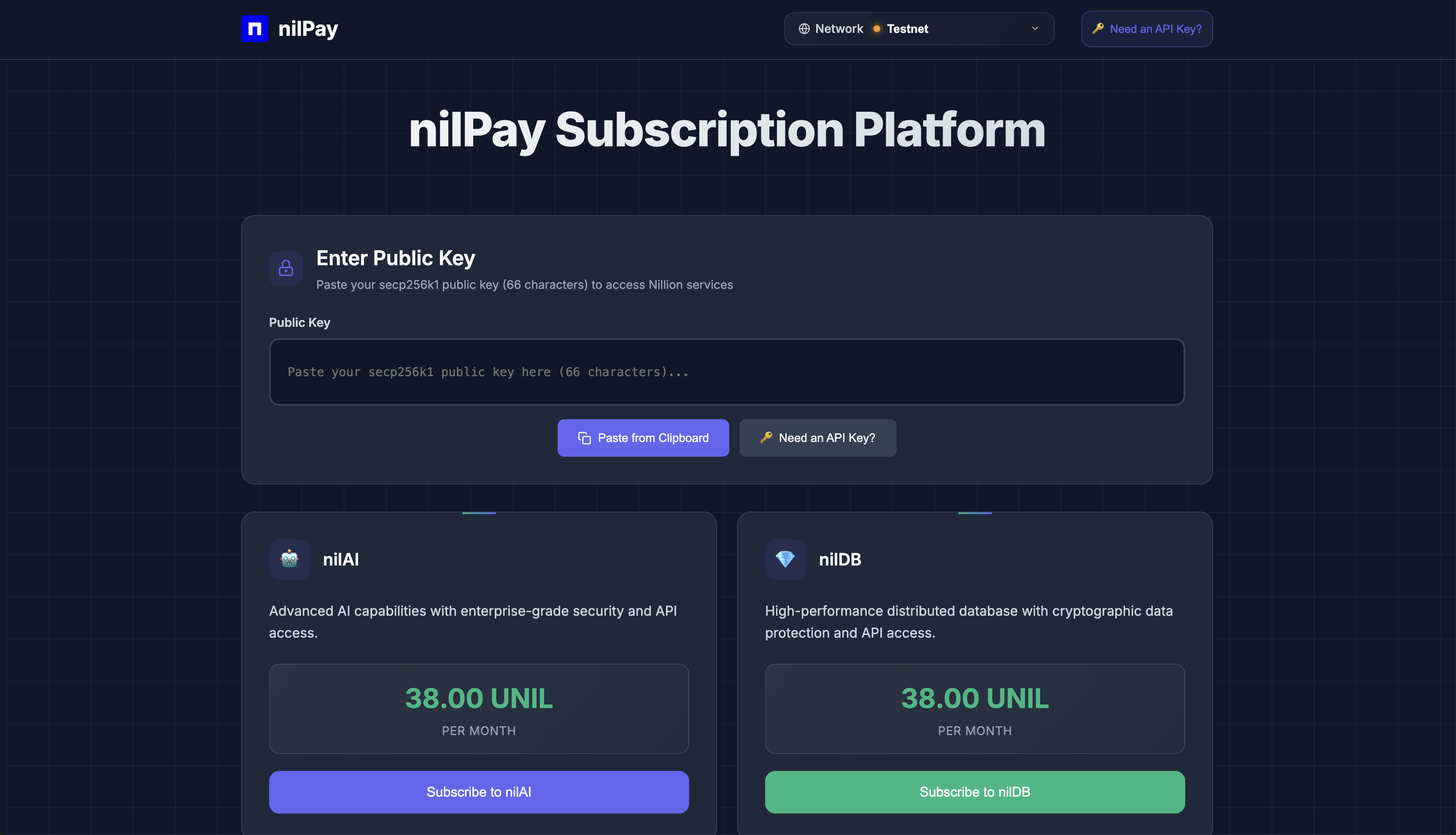 nilPay Page